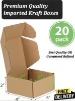 Kraft Box 4x4x2-50 Pcs