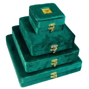 Ring Box-Green Velvet