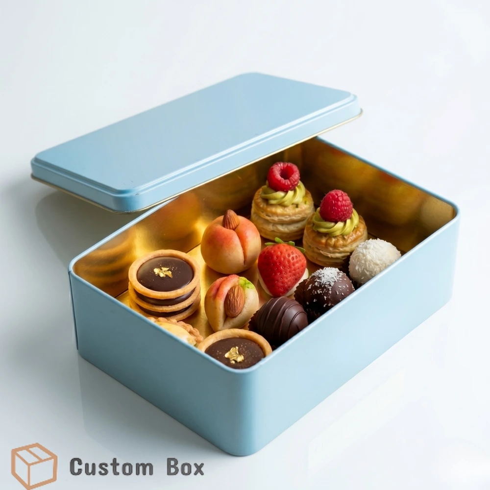 500ML Blue Tin Box