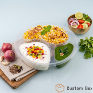 3 Portion Transparent Tray