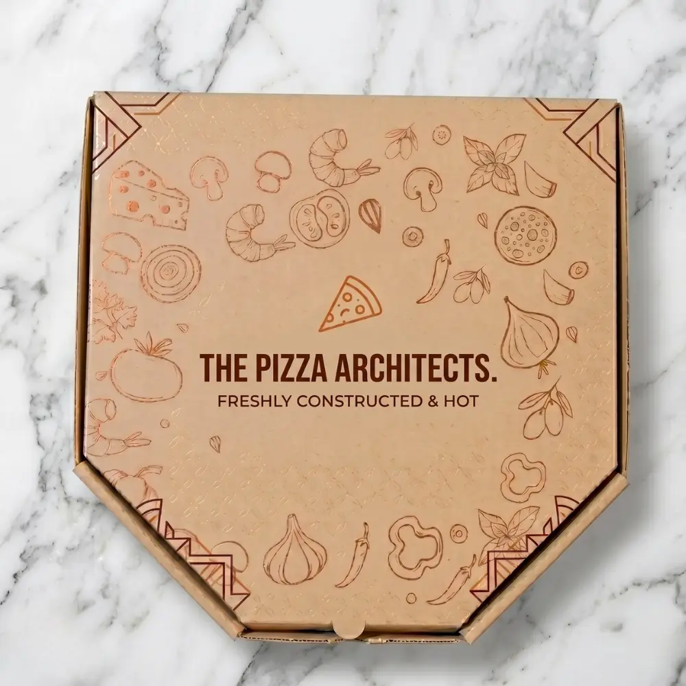 6 Corner Large Pizza Box